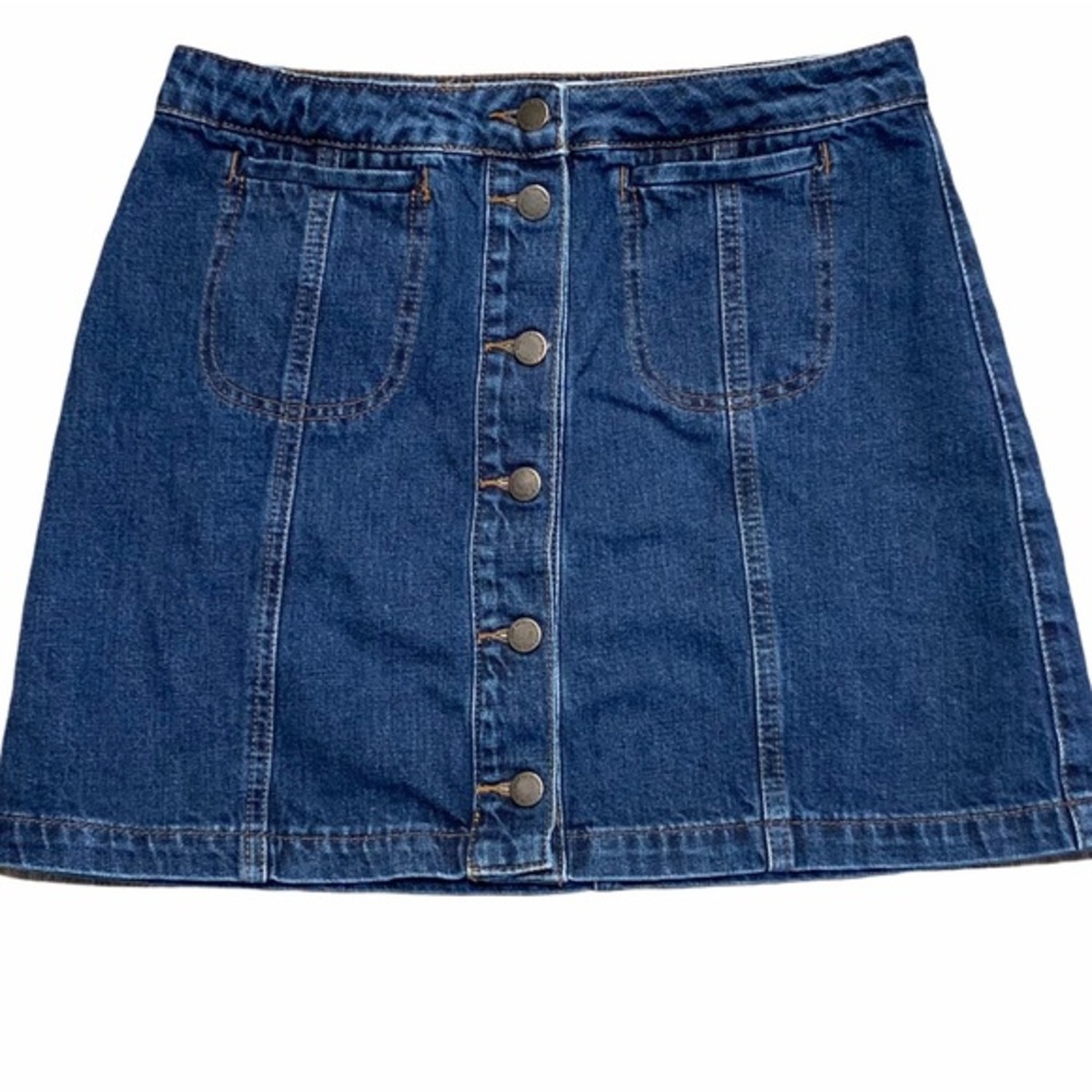 Topshop MOTO Mini Denim Jean Skirt Size 30